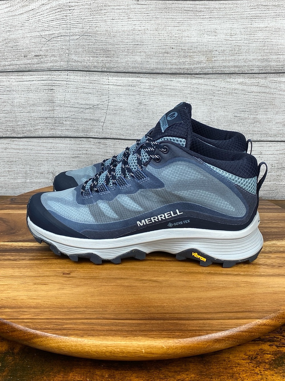 Merrell Women’s Moab Speed Mid GTX Blue Hiking Shoe J135418 Sneaker Size 8